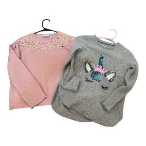 2pcs sweatshirt long Girl size 10/12 XL